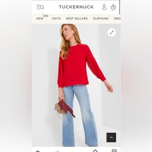 Tuckernuck Crimson Tara Blouse - Small